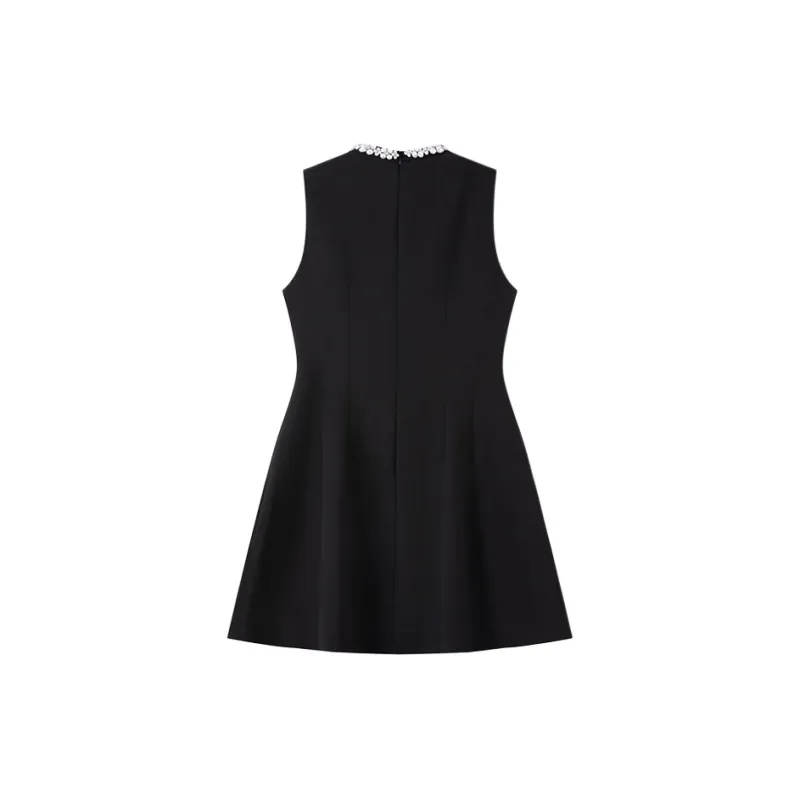 CPAURA Sleeveless Dress Women's Black-1