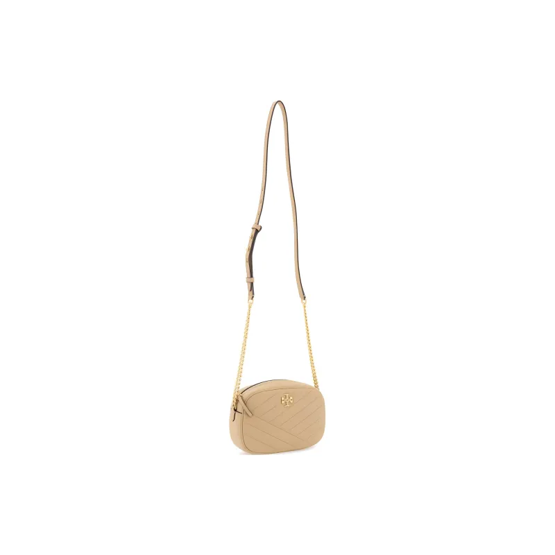 TORY BURCH Kira Leather Shoulder Bag Crossbody Bag Small Size Women's Nude Pink-3