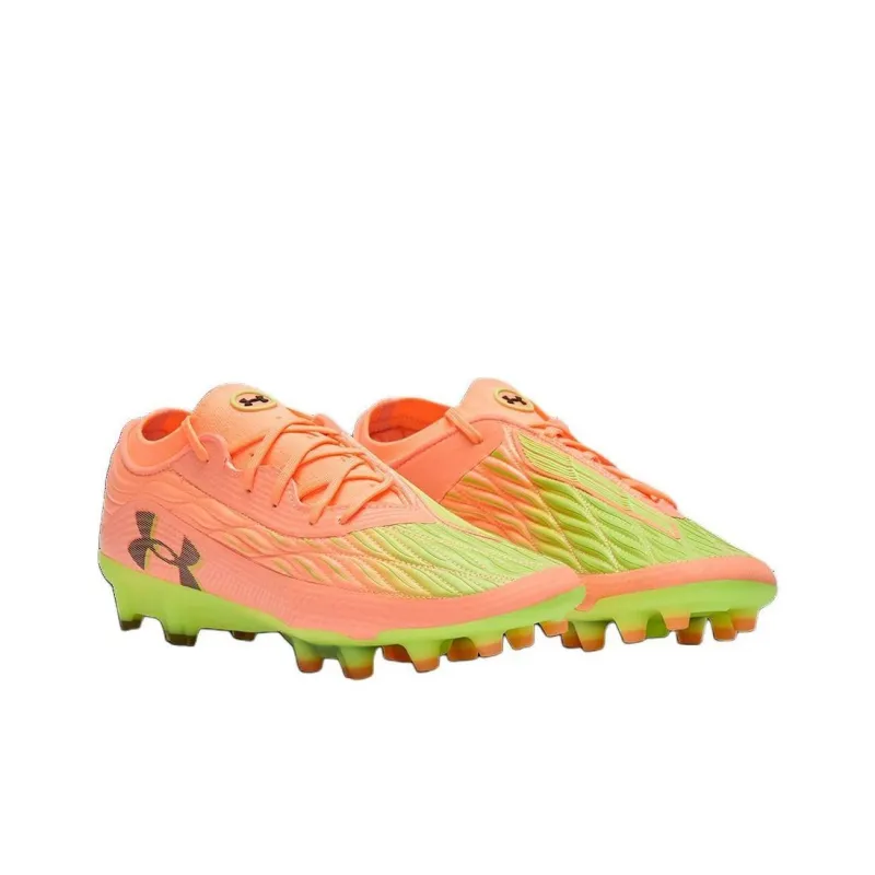 Under Armour FG Firm Ground Slip Resistant Soccer Shoes Men's Flame Orange-2