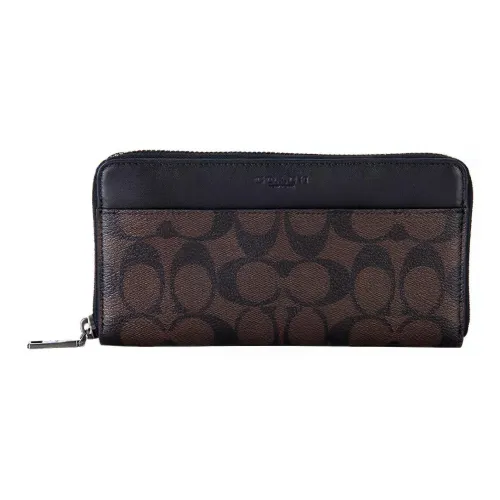 COACH Accordion Wallet PVC Wallet Men's Brown