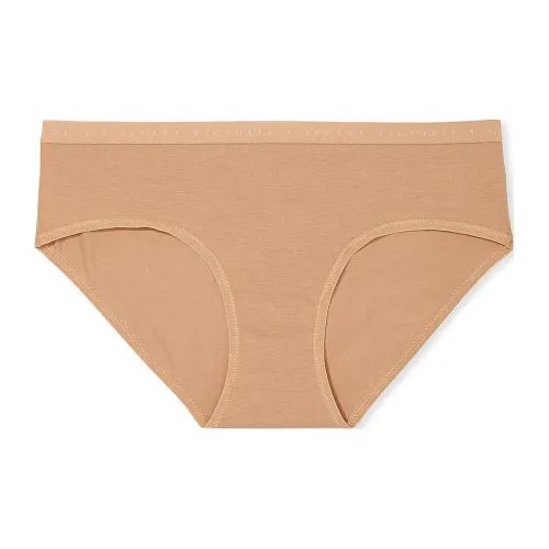Victoria's Secret Stretch Cotton Hiphugger Panty / Beige Underpants Women's 1 Pack Beige