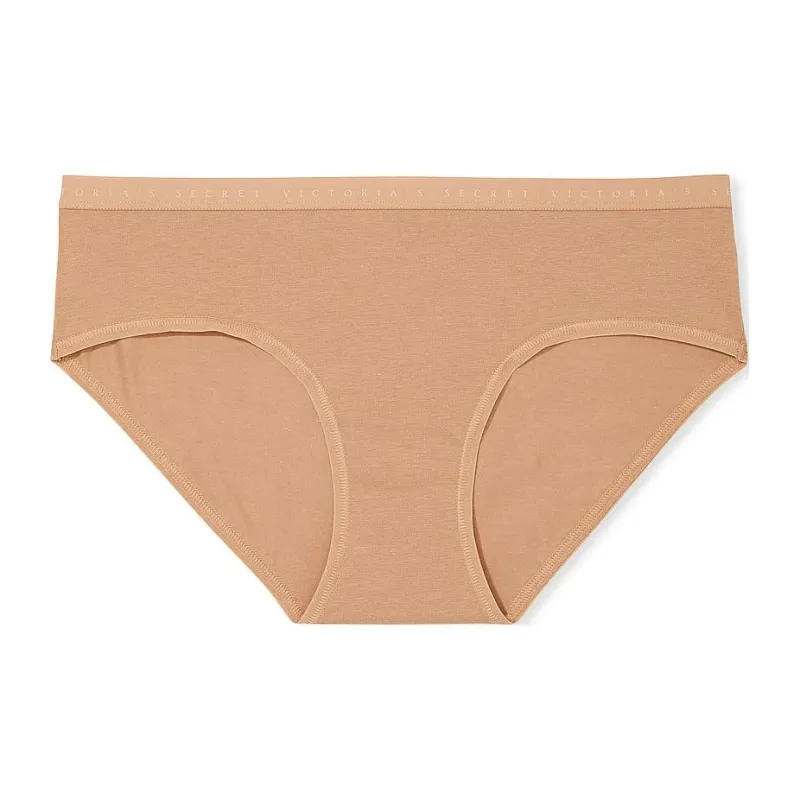Victoria's Secret Stretch Cotton Hiphugger Panty / Beige Underpants Women's 1 Pack Beige-0