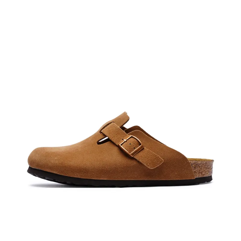 BASLS Cork Sole Rubber Sole Antibacterial Wrap toe Slippers Unisex-12
