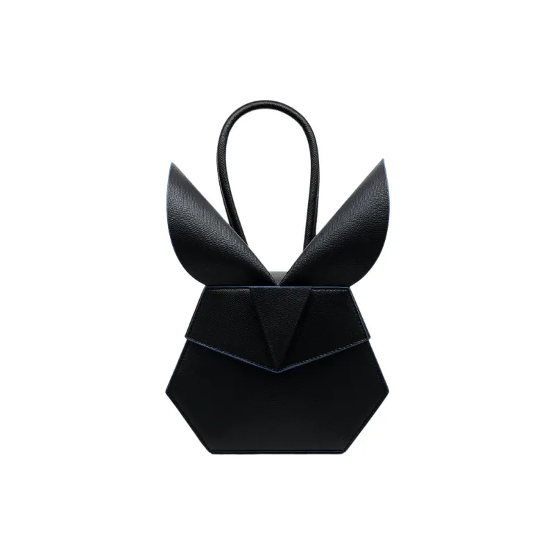 BEDROOM SOCIETE BEDRU：M SCSJETE Calfskin Shoulder Bag Crossbody Bag Handbag Women's Black-0