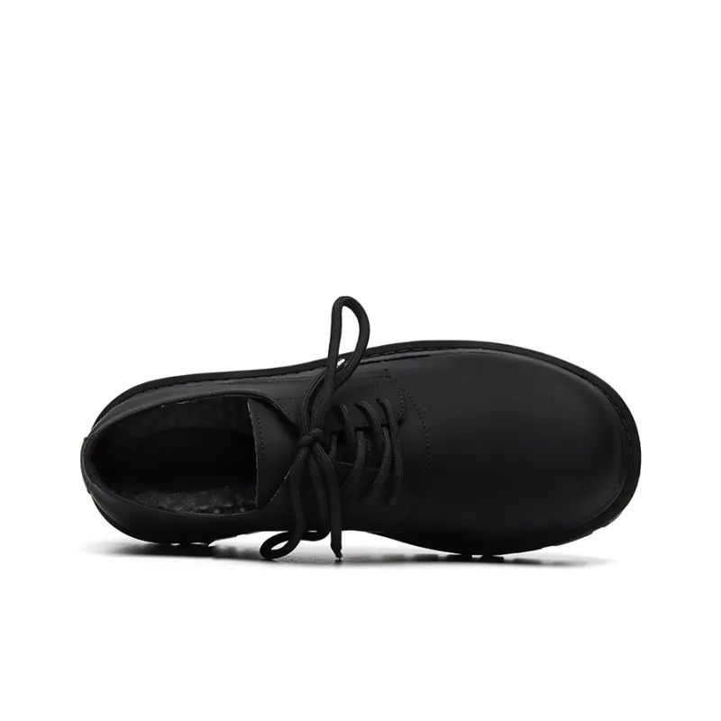 Chi Wolf Derby Shoes Casual Leather Shoes Unisex-8