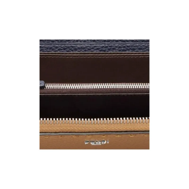 FENDI Calfskin Wallet Men's Beige-3