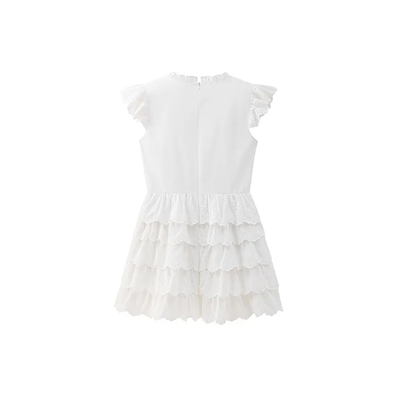 Incolore Short Sleeved Dresses Women's White-1