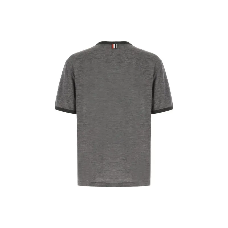 THOM BROWNE Ringer Cotton T shirt-1