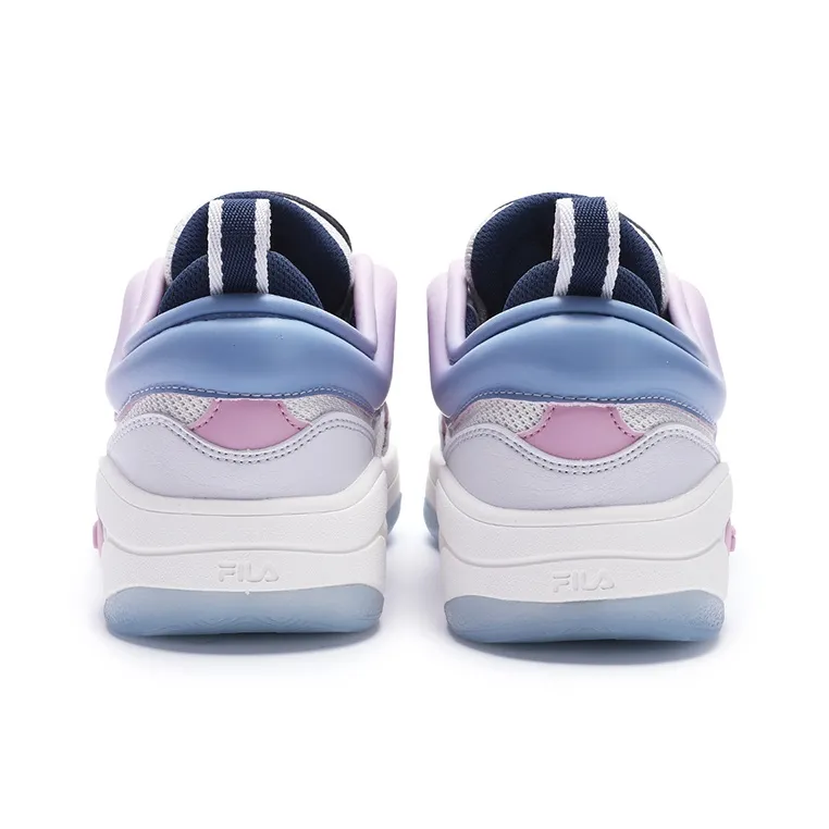 FILA Low Top Skateboard Shoes Women's Milk White/Rain Mist Gray-2