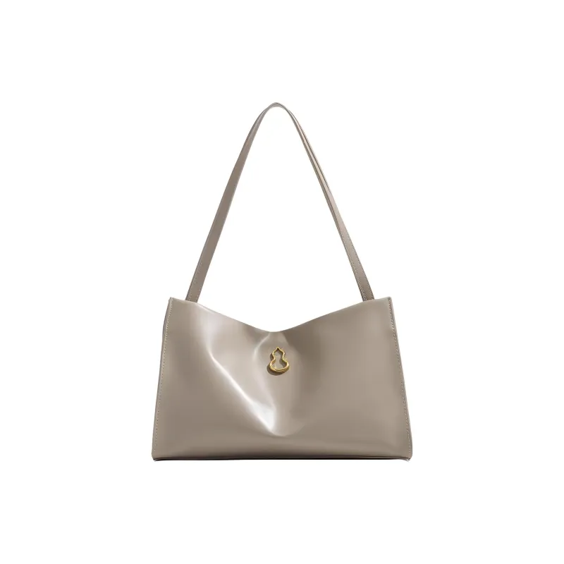 H YXIANG PU Tote Handbag, Shoulder Bag Regular Women's Black/Beige-4