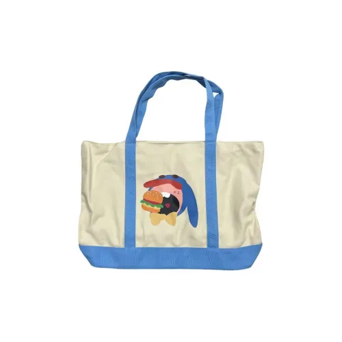 Vandy The Pink Canvas Handbag Airbag Regular Unisex Blue White