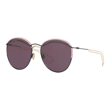 DIOR Plastic Metal Aviator Sunglasses Women's Purple