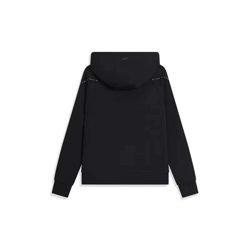 XTEP Zip Up Jacket Coat Jet Black Women's-1