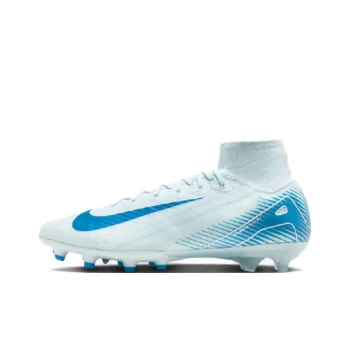 Nike Mercurial Superfly 10 Soccer Shoes Men Mid-Top Blue/White