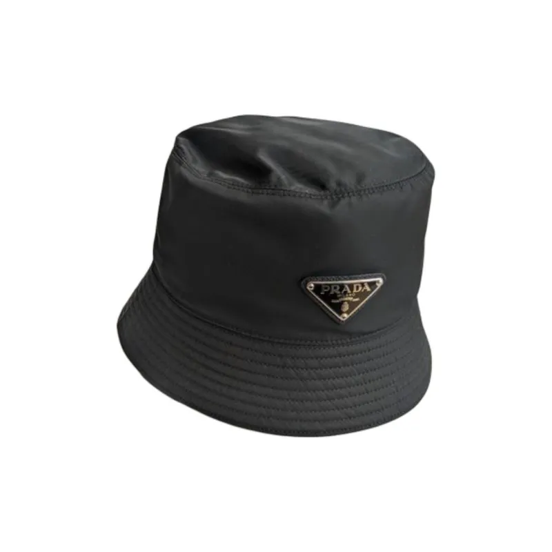 PRADA Recycled Nylon Bucket Hats Women's Black-2