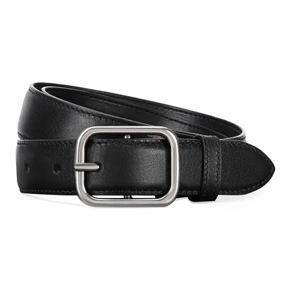 CARLE KELLEN Black Versatile Jeans Belt Minimalist Style With Suit Pants Leather Belts Women's Width 2.8-4