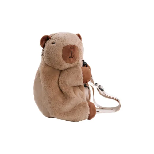 Holding bamboo Backpacks Capybara Plush Plush Pouch