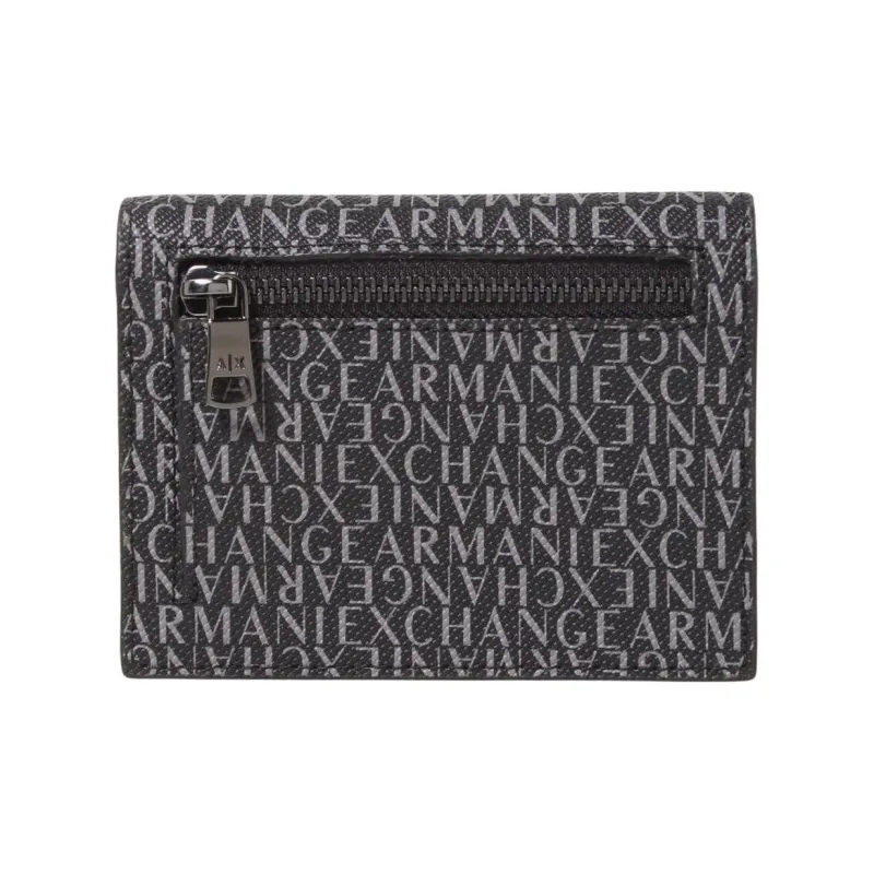 ARMANI EXCHANGEAE Leather Card Holder Men's Black-1