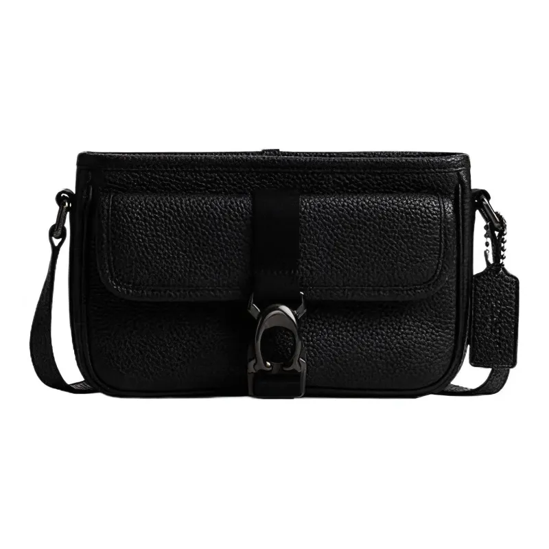 COACH BECK Cow Leather Envelope Bag Shoulder Bag Crossbody Bag Regular Men's Black-0