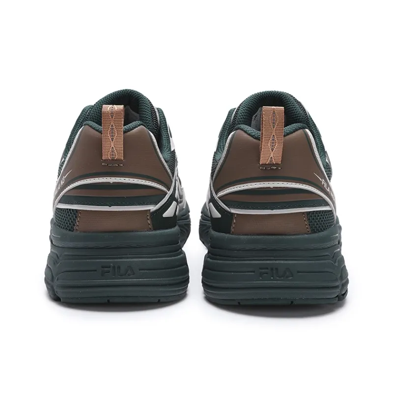 FILA INTERUN Cushioning Anti Slip Wear Resistant Breathability Low Top Casual Shoes Men's Green Silver-2