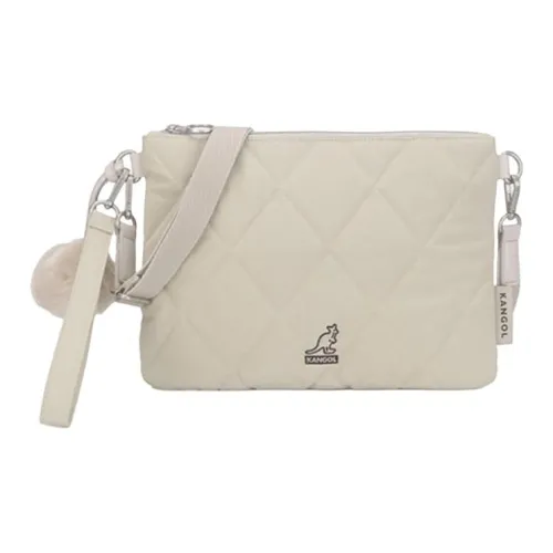 KANGOL Nylon Shoulder Bag Crossbody Bag Women's Light Beige