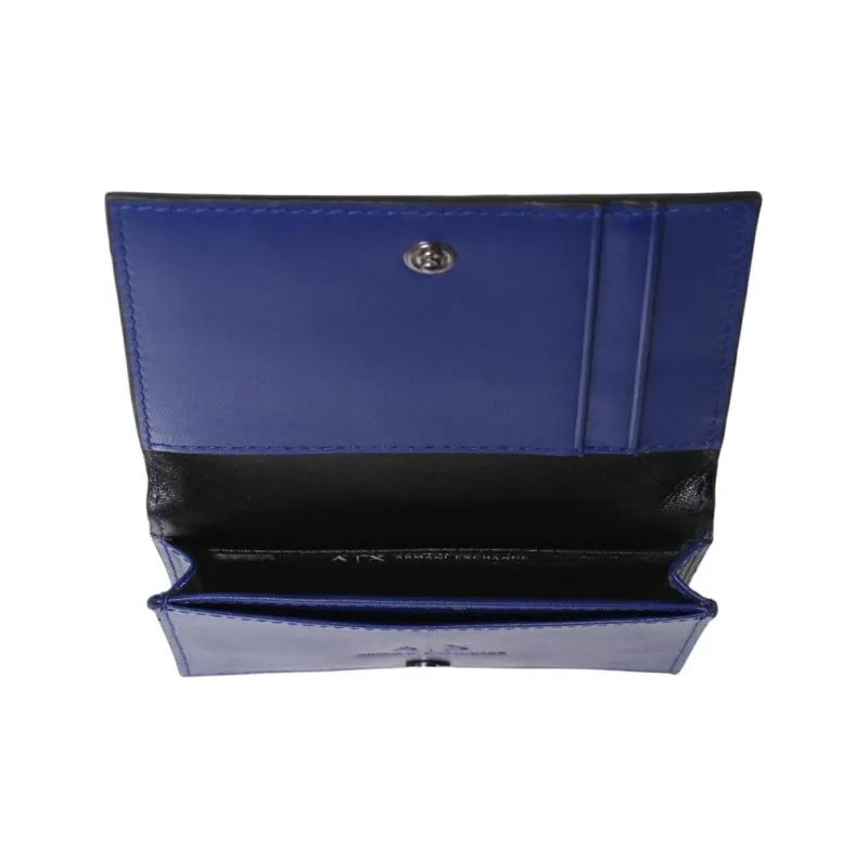 ARMANI EXCHANGEAE Leather Card Holder Men's Black-4