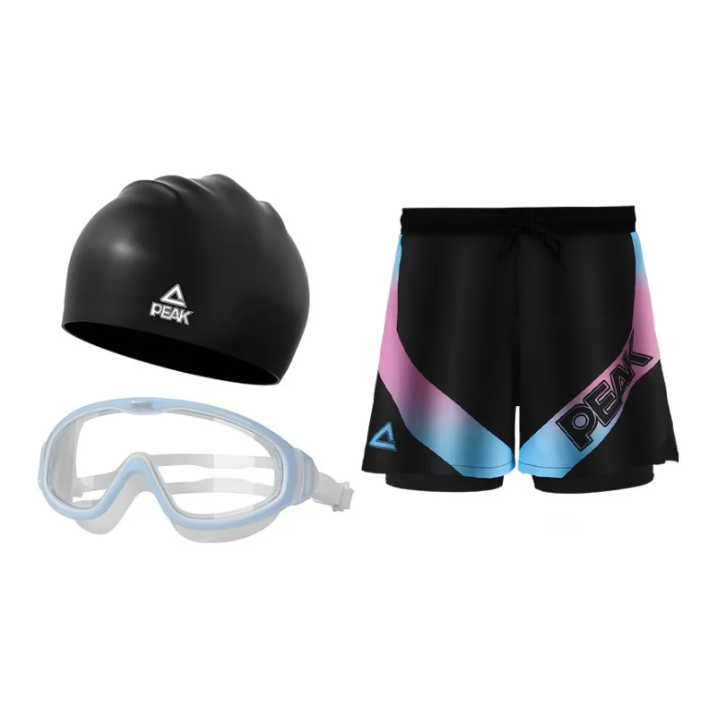 PEAK Swimming Sets Polyester Elastane PC Resin Silicone Water Park Seaside Vacation Indoor Pool Men's-4