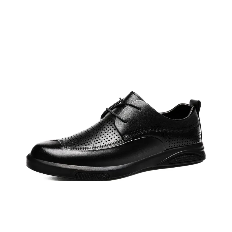 CHINT Dress Shoes Men Low Top Black-1