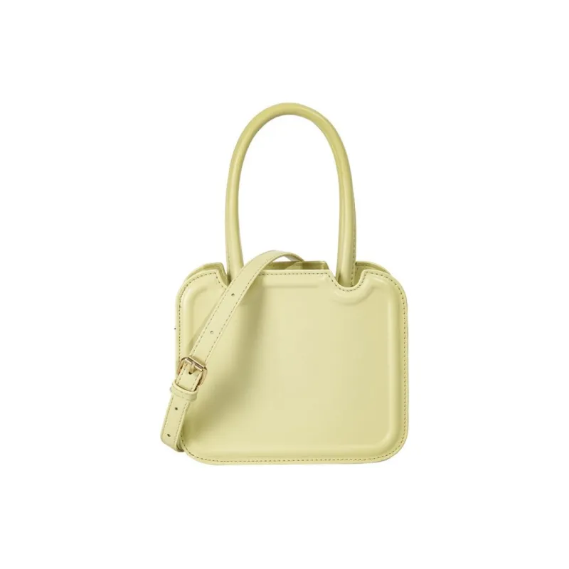 TTaG．baG PU Crossbody One Shoulder Handbag Regular Women's Yellow/Brown/Ecru-0