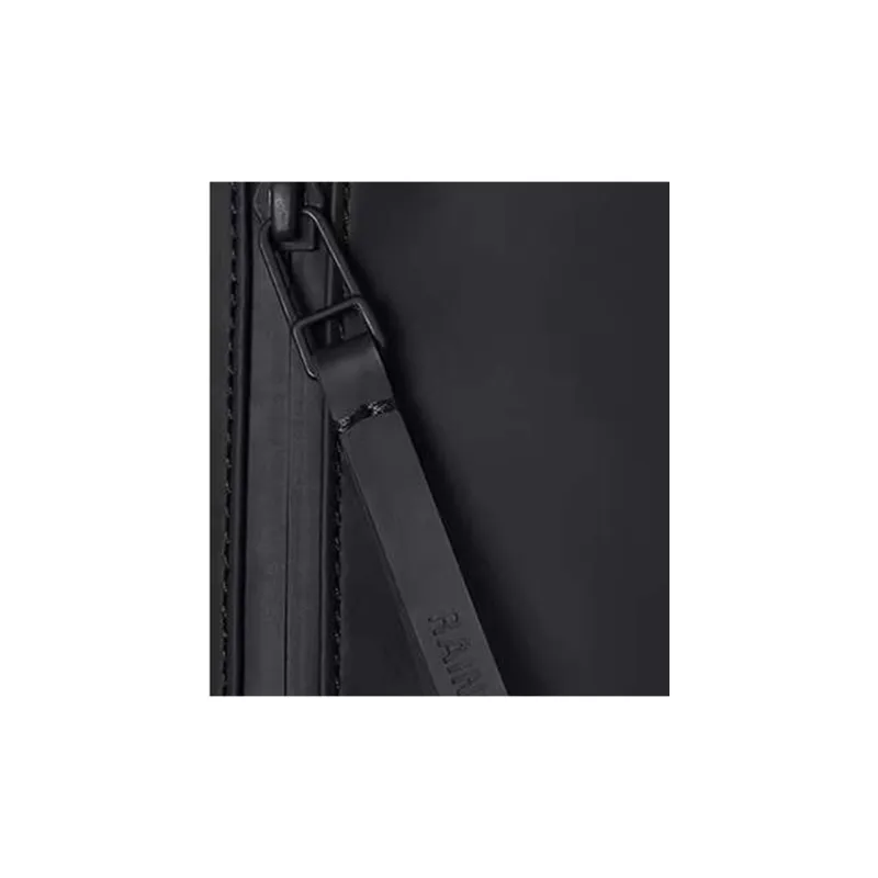Rains PU Casual Sling Bag Fanny Pack Shoulder Bag Crossbody Bag Unisex Black-2