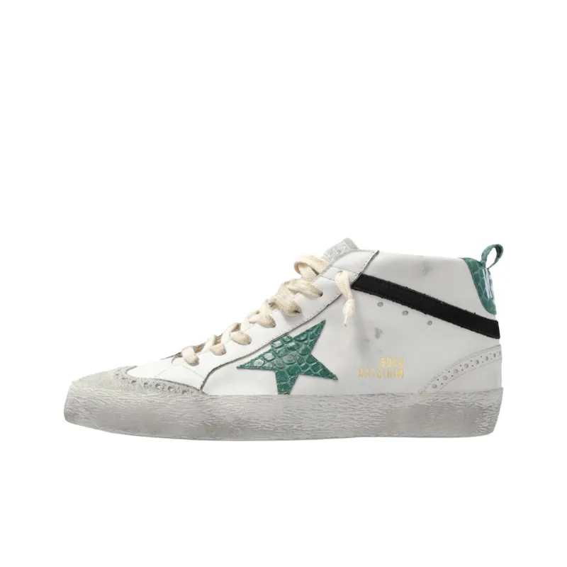 Golden Goose Mid Star Mid Top Skateboard Shoes Women's White-0