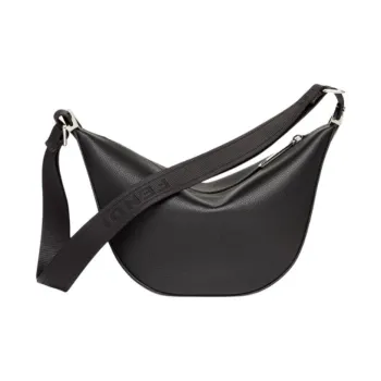 FENDI Full Grain Leather Crossbody Bag, Shoulder Bag Small Size Women's Black