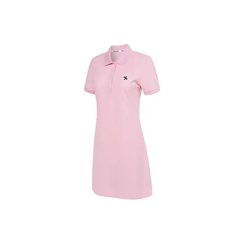 XEXYMIX Short-Sleeved Dresses Women's Pink