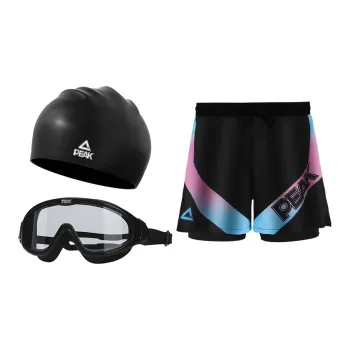 PEAK Swimming Sets Polyester Elastane PC Resin Silicone Water Park Seaside Vacation Indoor Pool Men's
