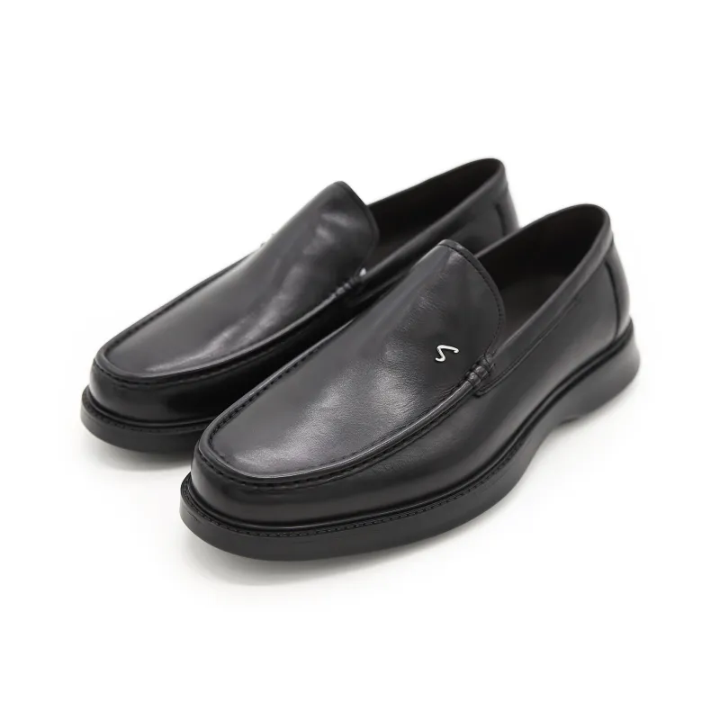 Satchi Casual Slip on Loafers Men's Black-2