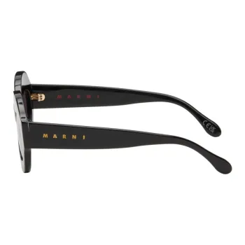 MARNI Acetate Oval Sunglasses Men's Black