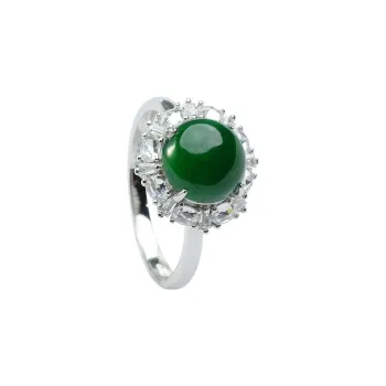 Seven Colorful Treasures Ice Type Jadeite Rings Women's