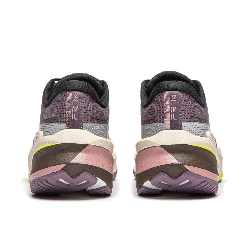 LINING Furious Rider 7.0 V2 Running Shoes Women's Low Top Rock White Gray/Frost Dusty Purple-5