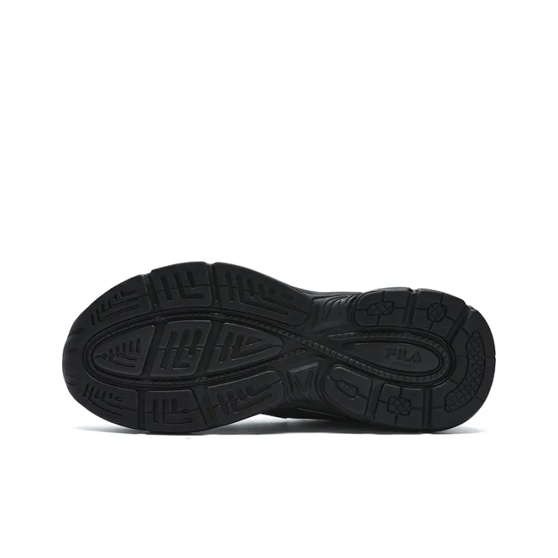 FILA INTERUN Cushioning Anti Slip Wear Resistant Breathability Low Top Casual Shoes Women's Shadow Black Gray-3