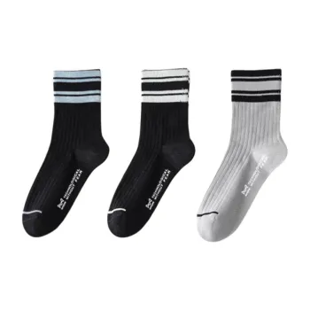 MIIOW Mid-Calf Socks Unisex 3 Pack