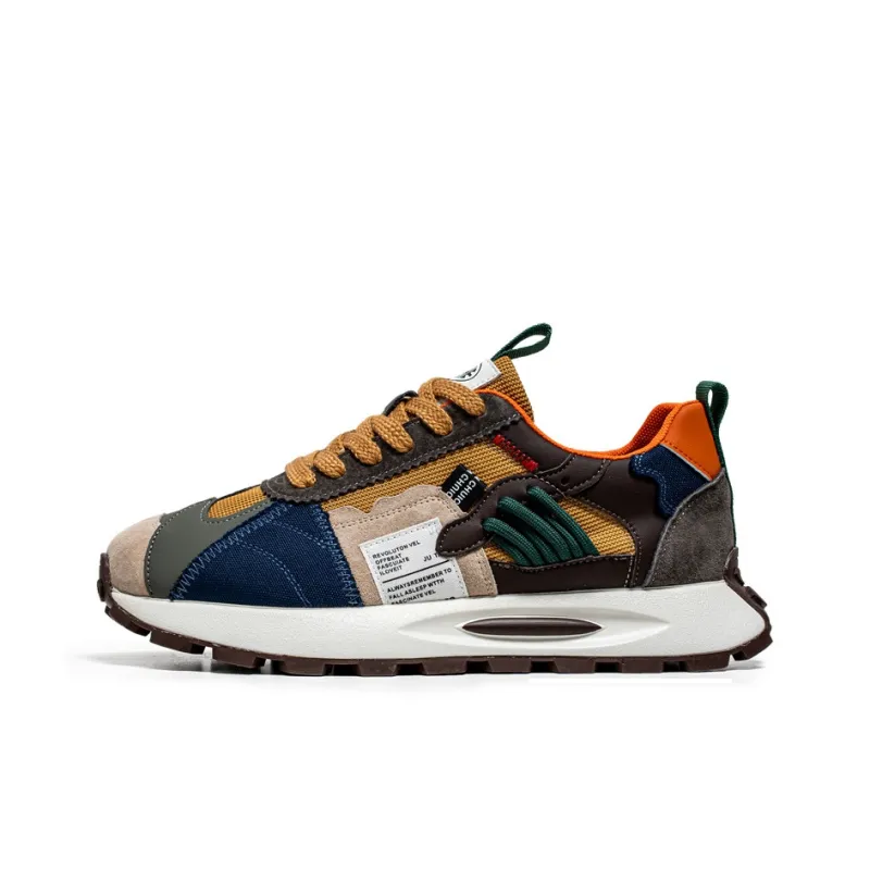 Peter Pan Breathable Low-Top Chunky Sneakers Men's-8