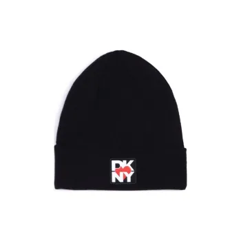 DKNY Logo patch Knitted Beanie