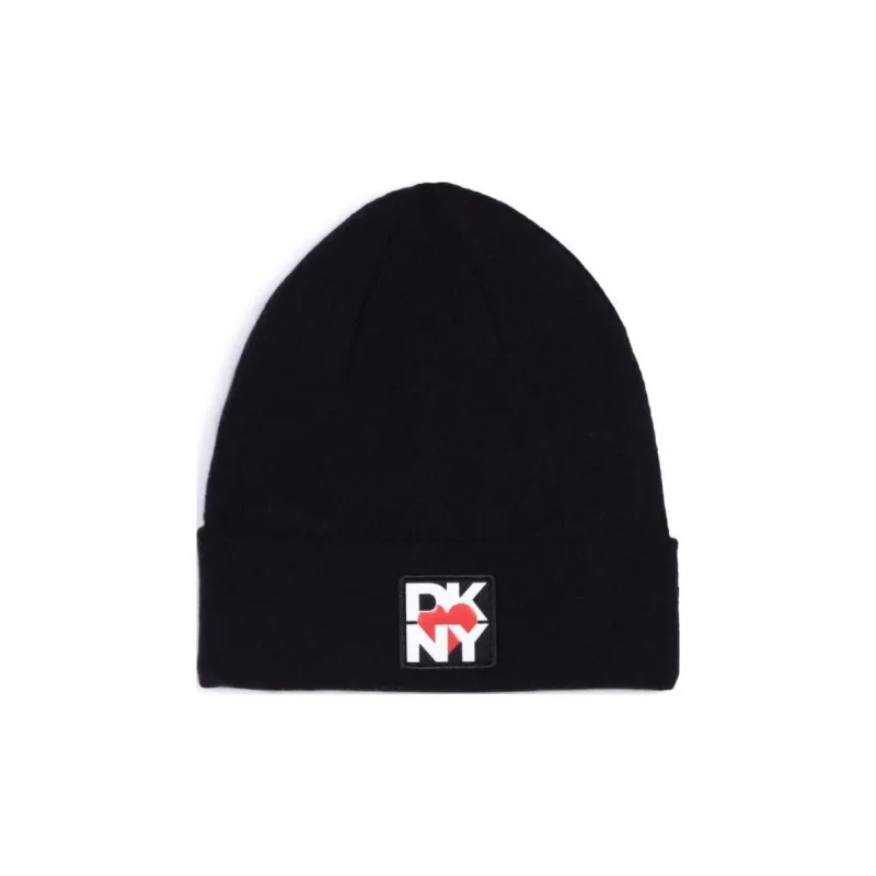 DKNY Logo patch Knitted Beanie-0