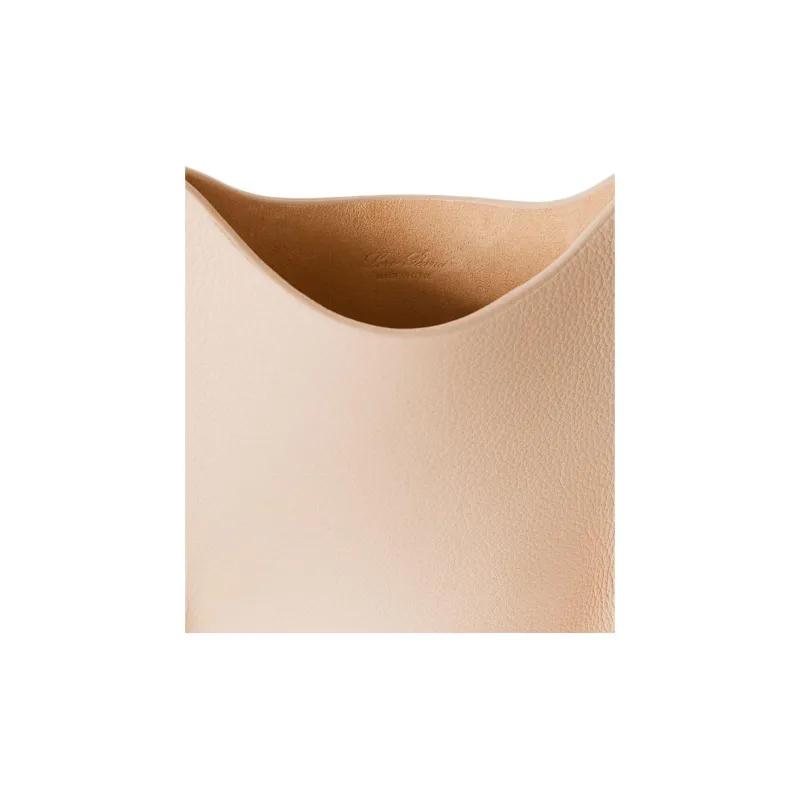 Loro Piana Cow Leather One Shoulder Crossbody Cell Phone Pouch Women's Cream Honey Gold & Sun Gold-3