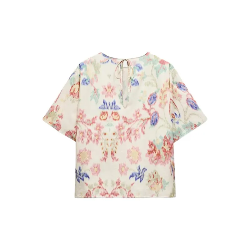 ZARA ZW Series Regular T Shirt Women's Multicolor-1