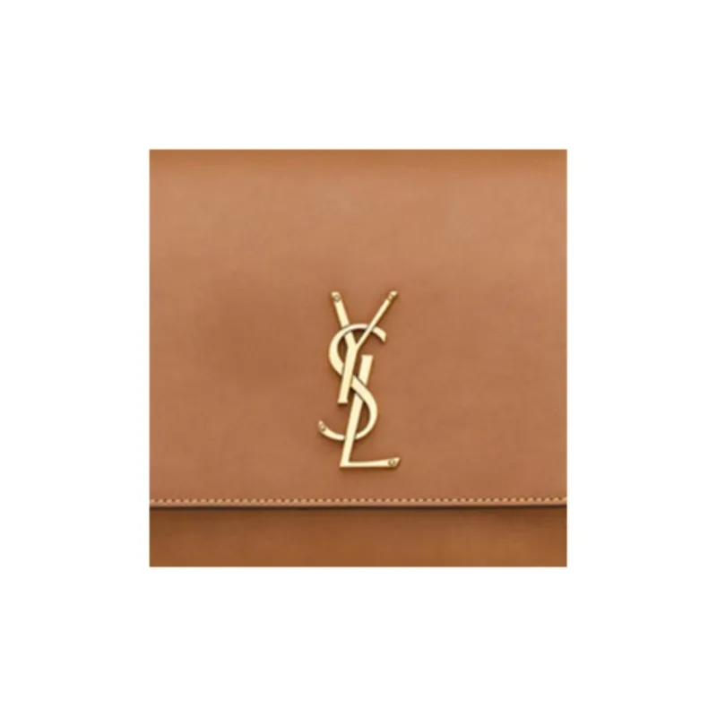 SAINT LAURENT Niki Vegetable Tanned Leather Cow Leather Messenger Bag, Crossbody Bag, Shoulder Bag Unisex Brick-5