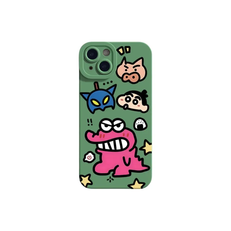 Mivana Silicone Material Crocodile Shin Chan Phone Cases Suitable For Apple XSMAX Cartoon-9