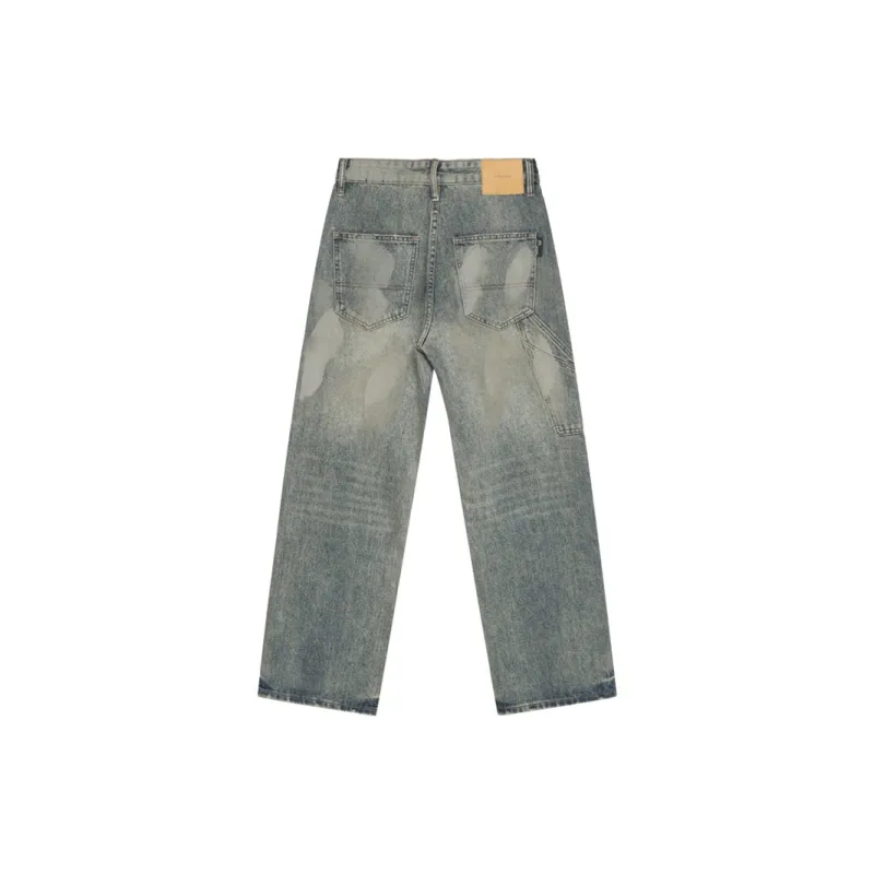 Voguo Relay Jeans Unisex Splashed Blue-1
