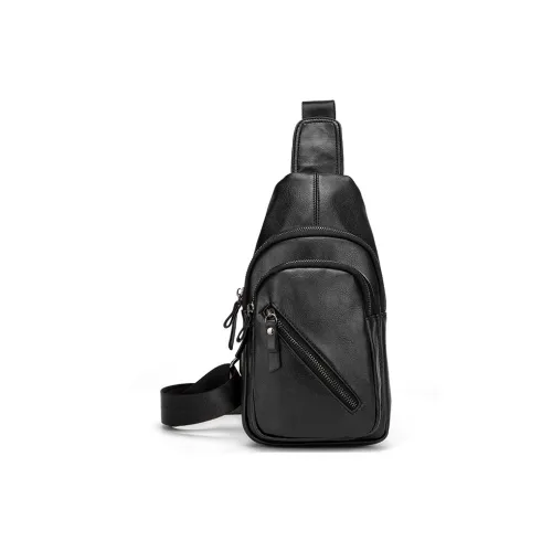 TTaG．baG PVC Leather Sling Bag Regular Men's Black