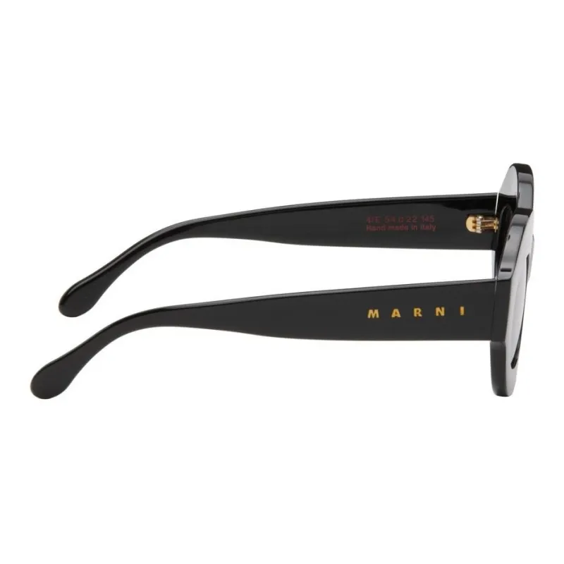 MARNI Acetate Oval Sunglasses Men's Black-2